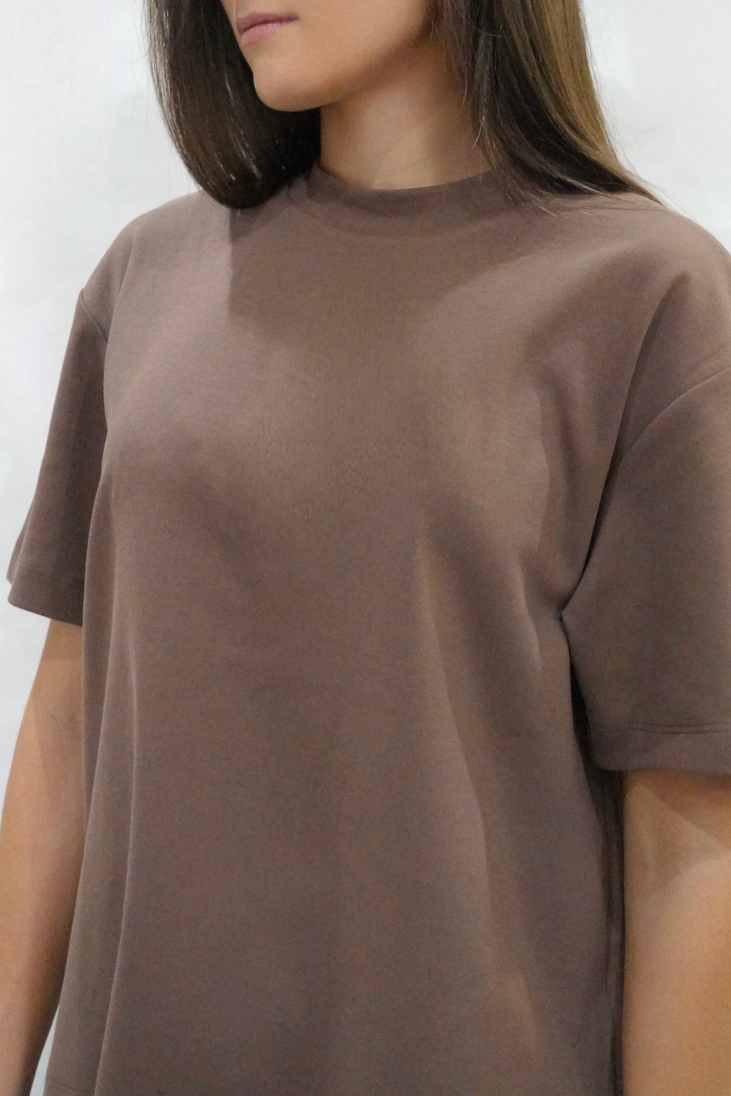 Camiseta marrón basica